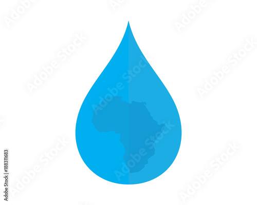 blue africa water droplets image icon