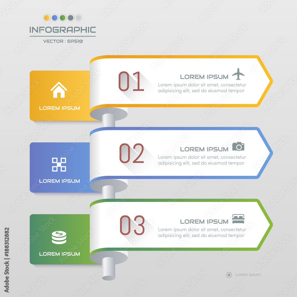 Infographics design template with icons, process diagram, vector eps10 illustration Infographics design template with icons, process diagram, vector eps10 illustration