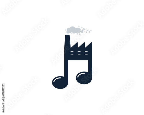 Music Factory Icon Logo Design Element