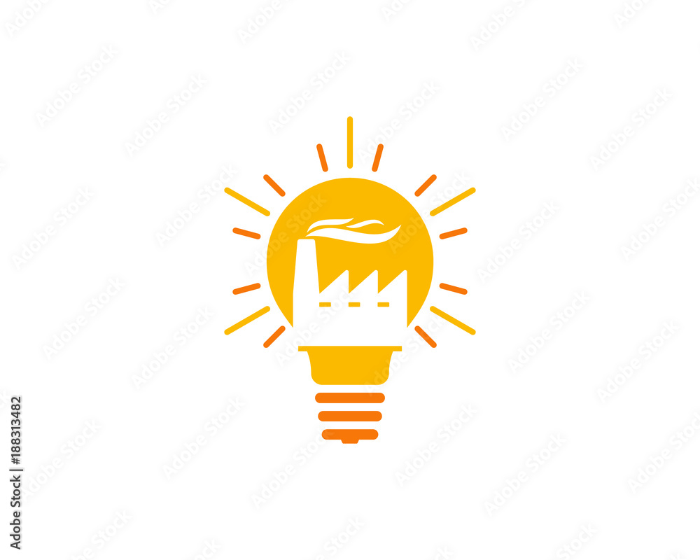 Idea Factory Icon Logo Design Element Idea Factory Icon Logo Design Element