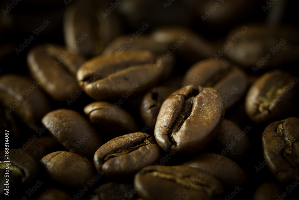 Macro coffee beans Macro coffee beans