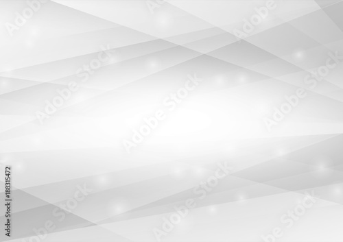 White and gray abstract geometric background with copy space, vector illustration