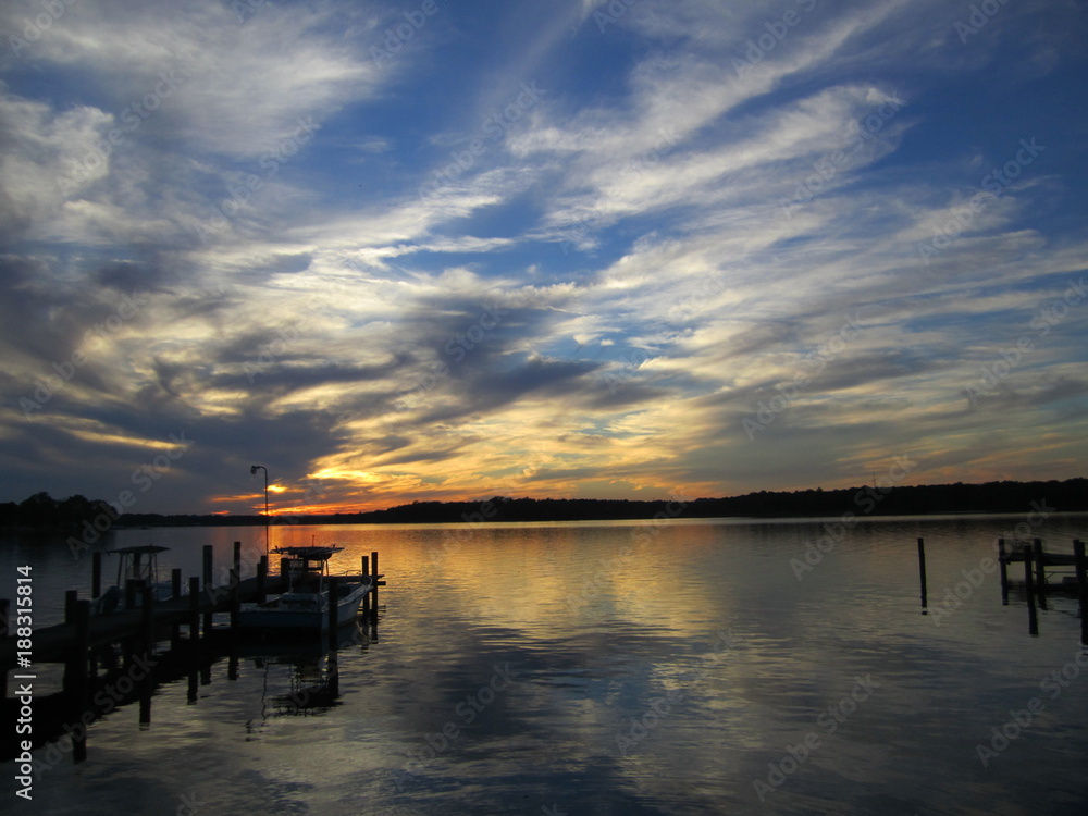 Sunset Over Bird River Sunset Over Bird River