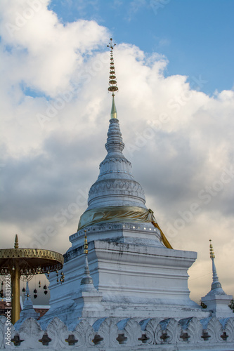 Wat Phra That Khao Noi at twilight, Nan Province, Thailand