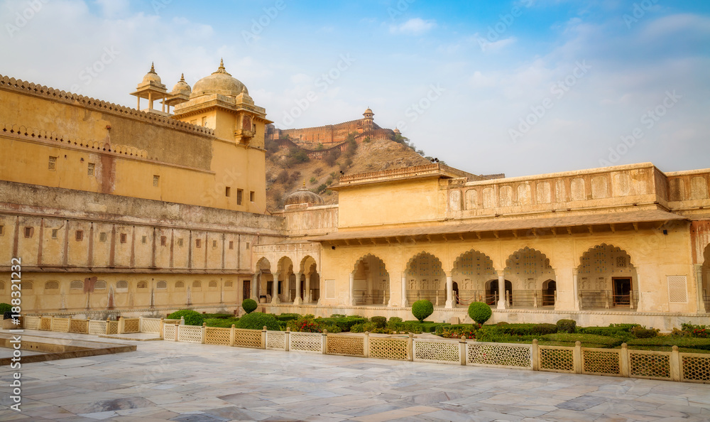 Amer Fort royal palace architecture Jaipur, Rajasthan India