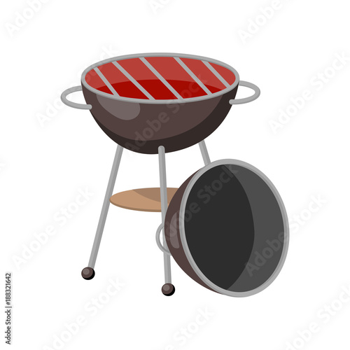Barbecue party grill cartoon vector Illustration