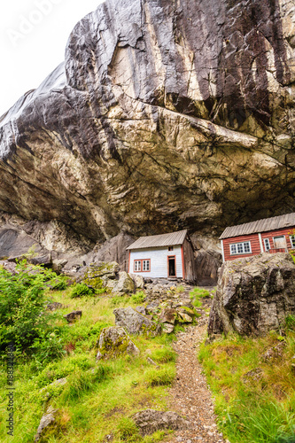 The Helleren houses in Jossingfjord, Norway