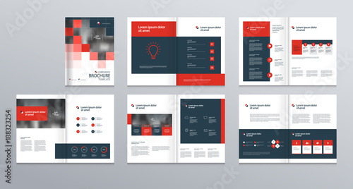  template layout design with cover page for company profile ,annual report , brochures, flyers, presentations, leaflet, magazine,book . and  vector a4 size for editable. photo