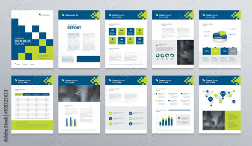 business company profile ,annual report , brochure , flyer, presentations,magazine,and book layout template, with page cover design and info chart element. vector a4 size for editable.