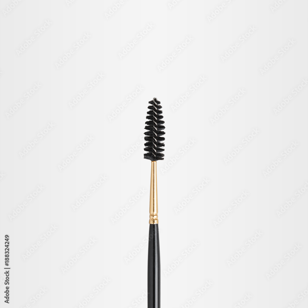 set of brow brushes, on a neutral background. set of brow brushes, on a neutral background.