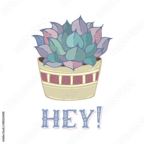 Hey! Vector card template.