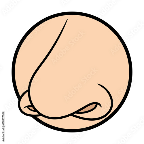 Cartoon Nose Illustration