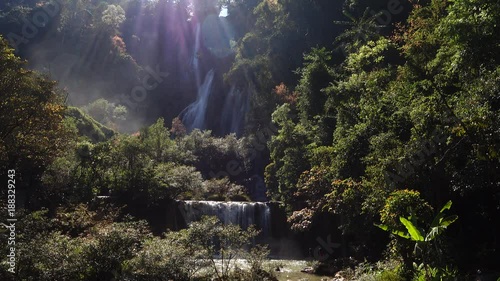Thi Lor Su waterfall, biggest waterfall in Thailand