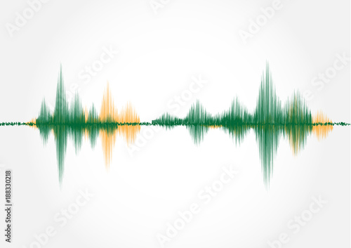 Sound wave ,vector illustration.
