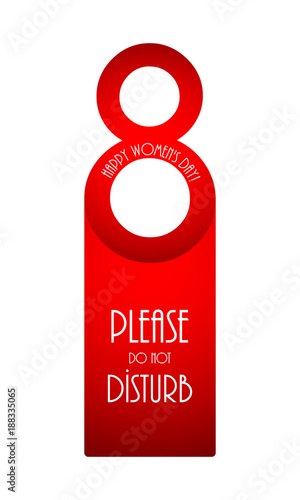 do not disturb door knob, happy womans day
