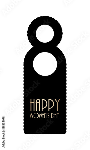 do not disturb door knob, happy womans day