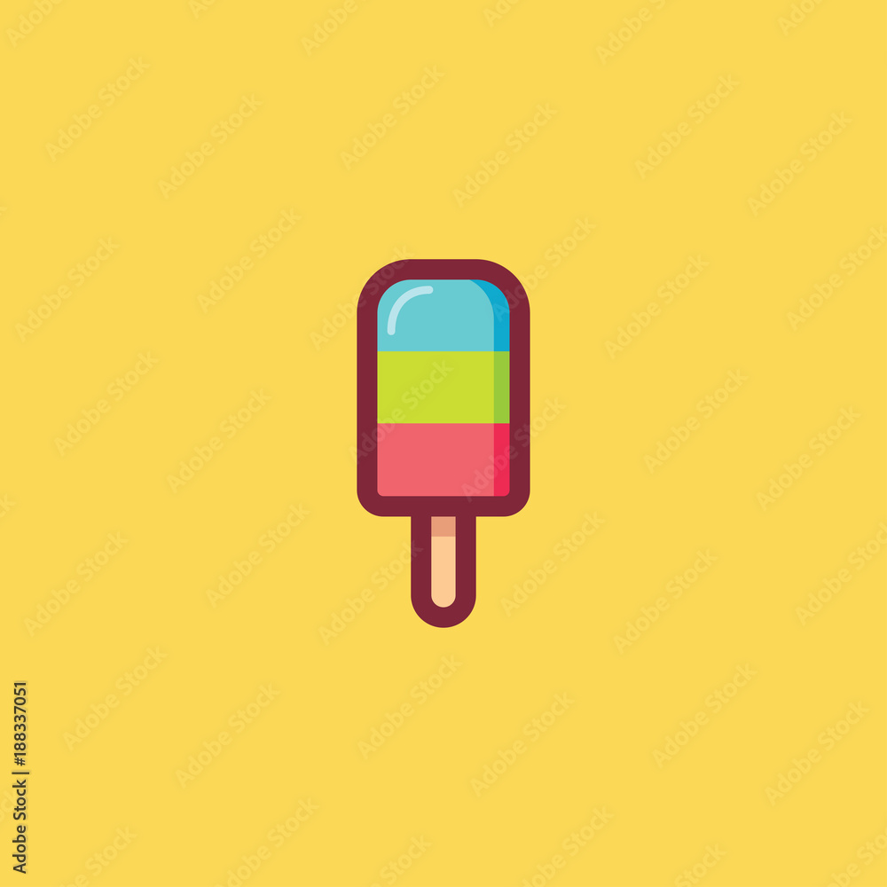 ice cream food icon flat illustration full vector ice cream food icon flat illustration full vector
