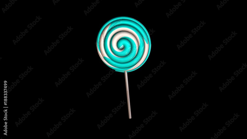 Seamless animation of a lollipop isolated with alpha channel. Seamless animation of a lollipop isolated with alpha channel.