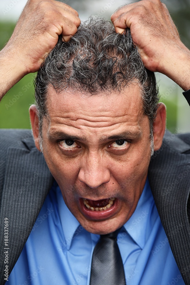 Obraz premium Anxious Business Executive