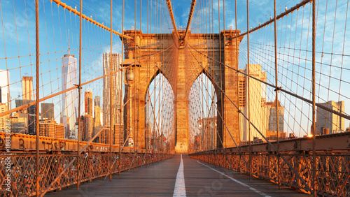Fototapeta Naklejka Na Ścianę i Meble -  New York, USA, Brooklyn bridge