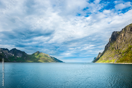 Norwegian fjord ,island Senja © Pavel Timofeev