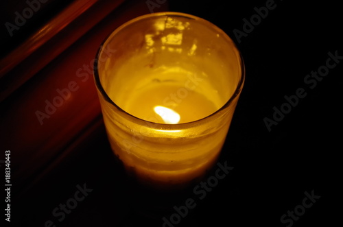 Wallpaper Mural Candle lit during the dark night in a village Torontodigital.ca
