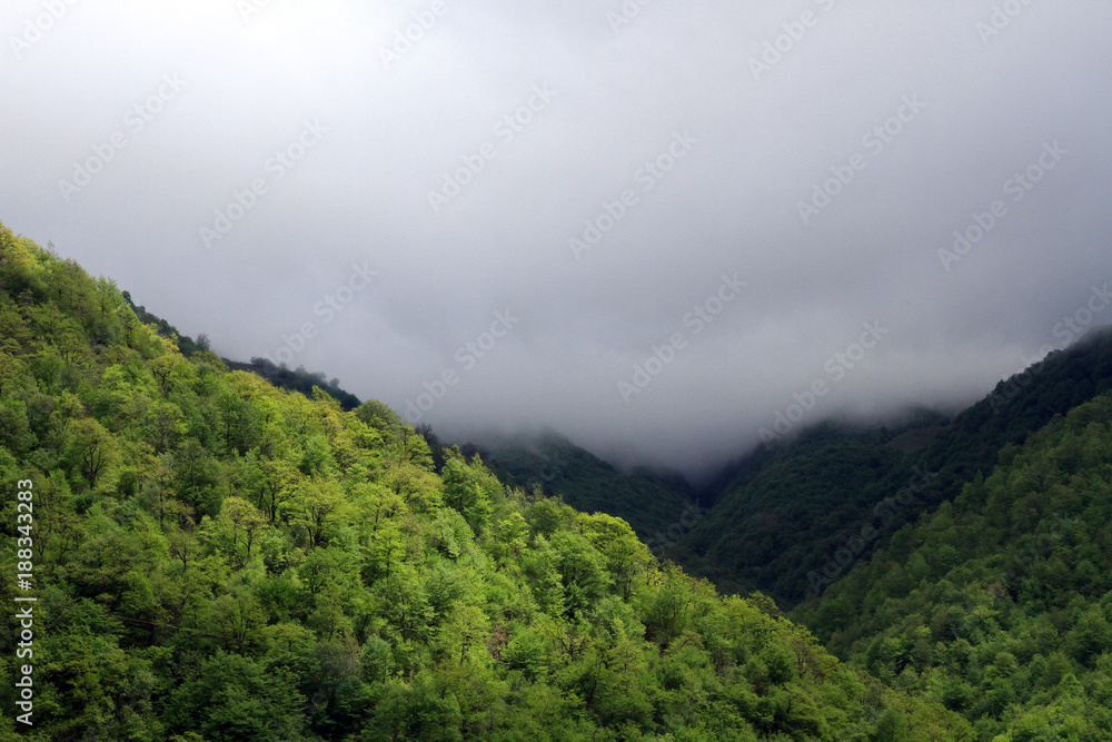 Caucasus Mountains, Georgian Military Road, Georgia 