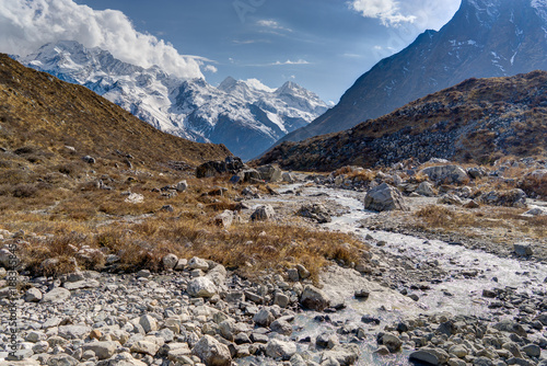 Scenic view of Himalaya mountain in Nepal