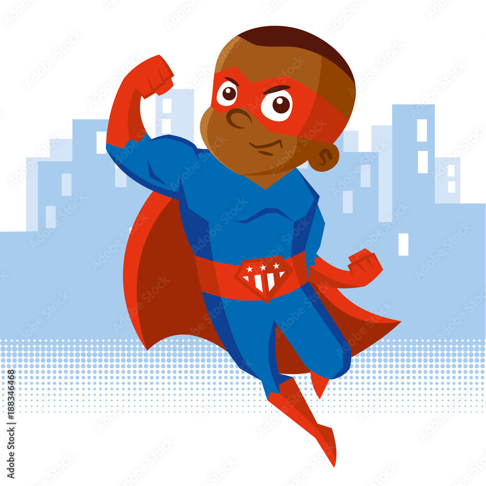 Superhero boy Cartoon character Superhero boy Cartoon character