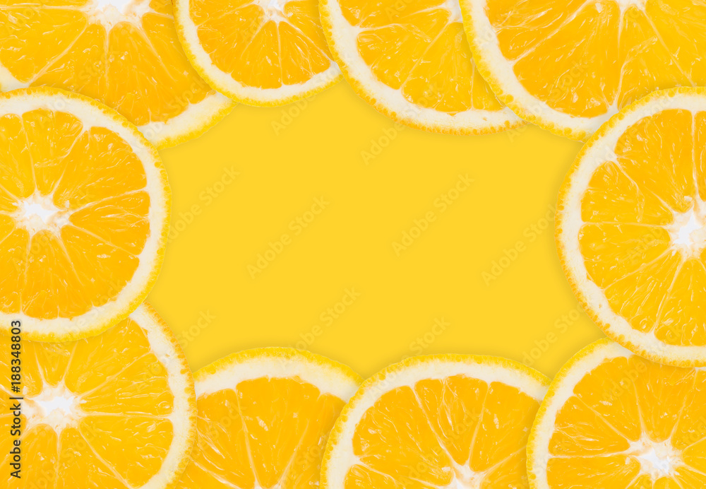Obraz premium Orange slices background 