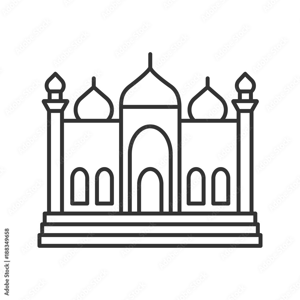 Mosque linear icon