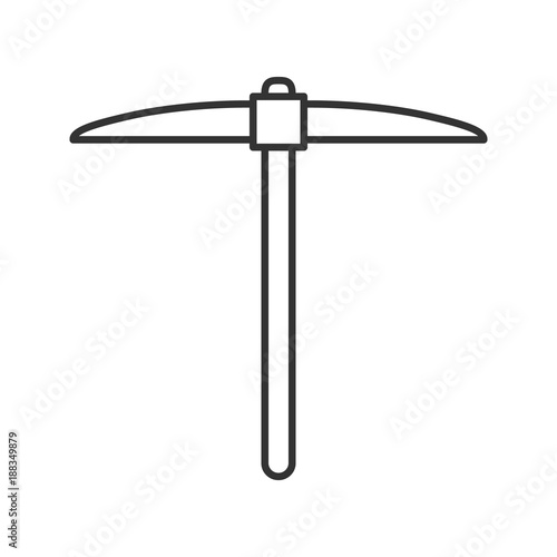 Navvy pick linear icon