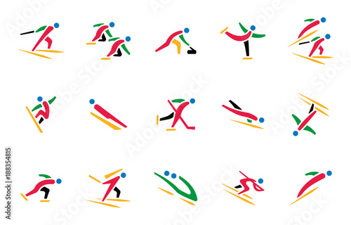 Wintersport Icon - Farbe