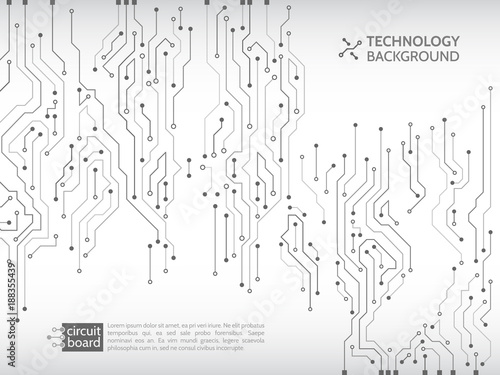 High-tech technology background texture. Circuit board vector illustration.