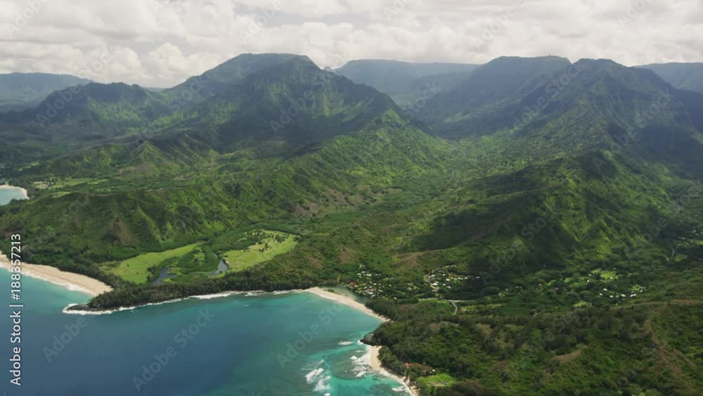 Lush Green Mountains and Valleys of Kauai Lush Green Mountains and Valleys of Kauai