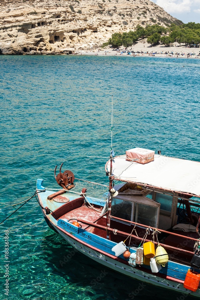 Obraz premium boat and beach