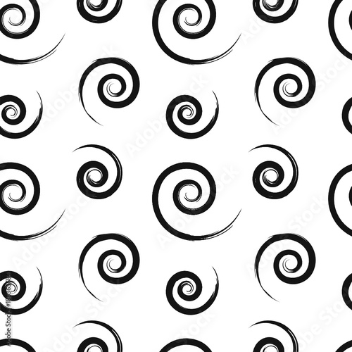 Seamless vector pattern with spiral