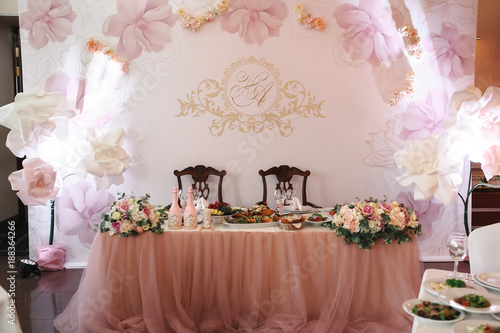Beautiful decoration for wedding ceremony eve
