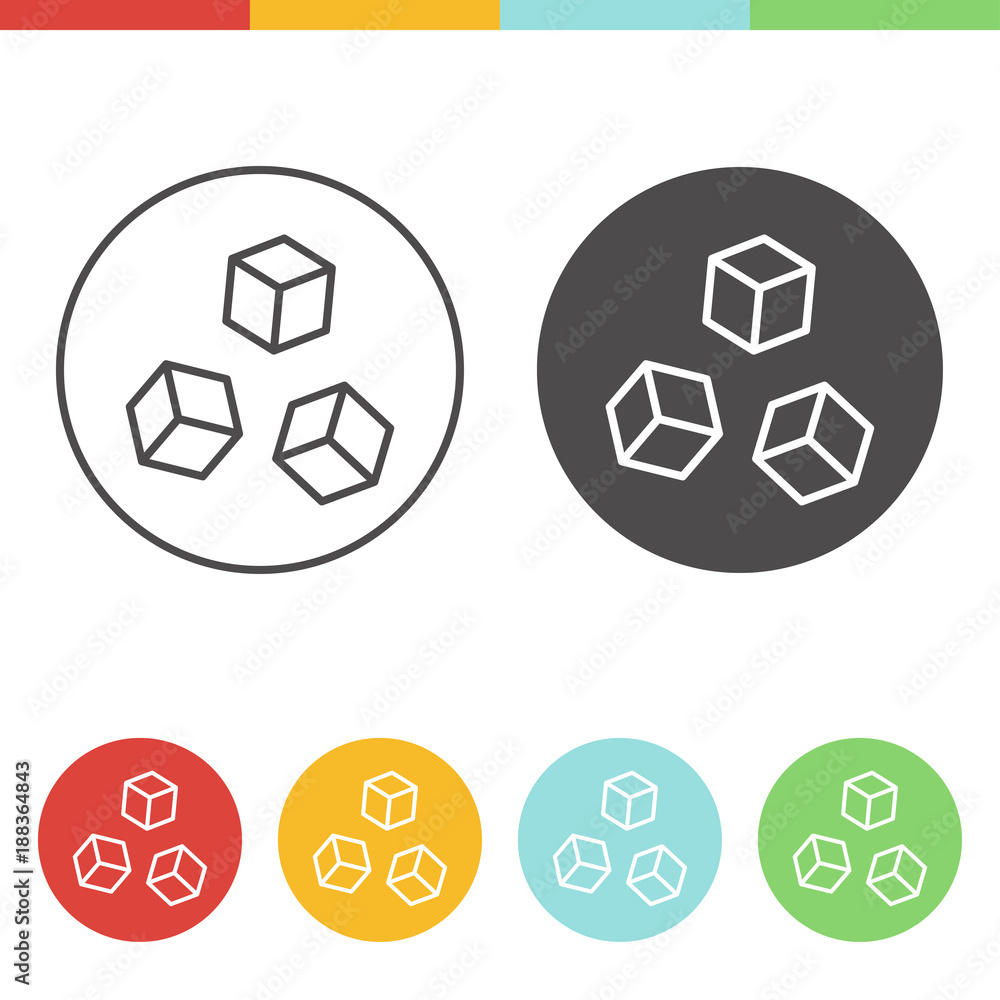 Obraz premium Sugar vector icons
