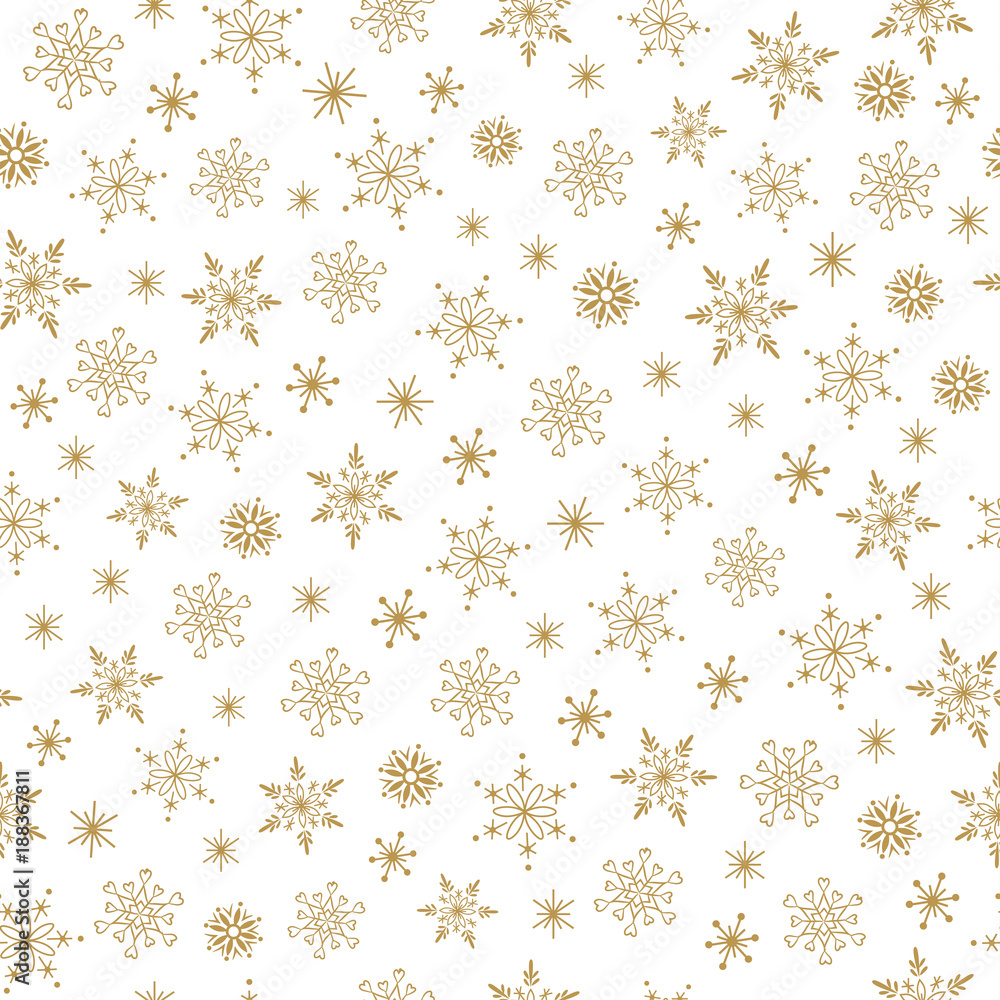Snowflake seamless pattern. Snowflakes background. Snowflake seamless pattern. Snowflakes background.
