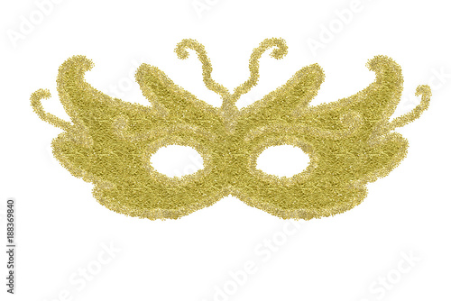 Carnival eye mask isolated.