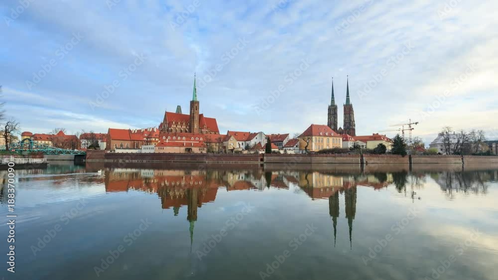 Timelapse: Cathedral Island in Wroclaw, Poland Timelapse: Cathedral Island in Wroclaw, Poland