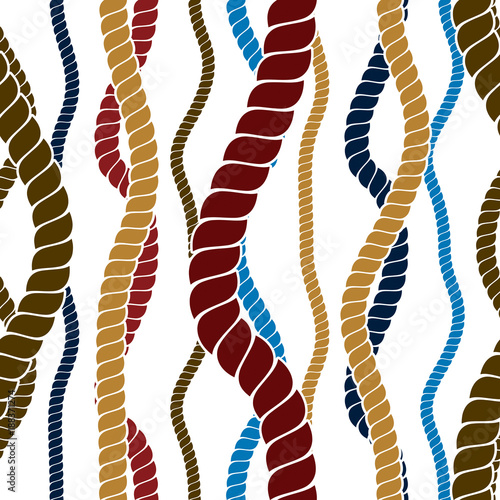 Seamless pattern rope woven...