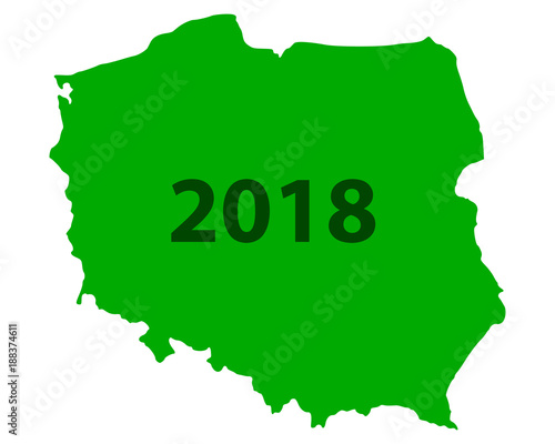 Karte von Polen 2018
