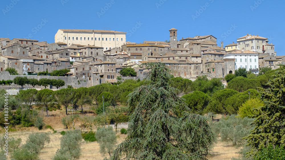 Panoramic view of Lugnano in Teverina (Umbria, Italy)