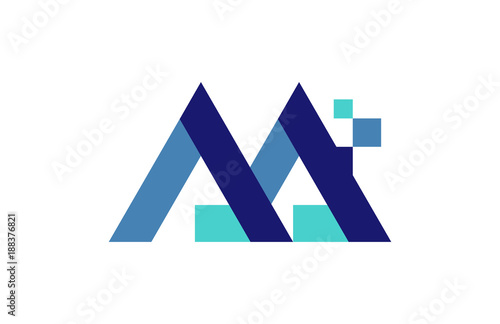 AA Digital Ribbon Letter Logo