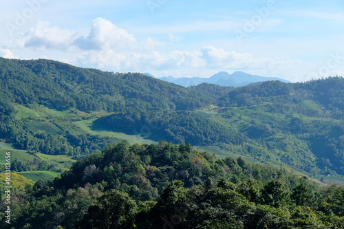 View of Mountains at Mae Hong Son Province, Thailand © ponsulak