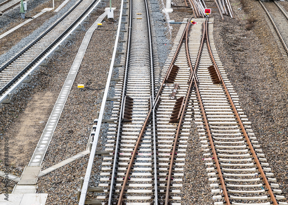 Fototapeta premium Schienenbau1601b