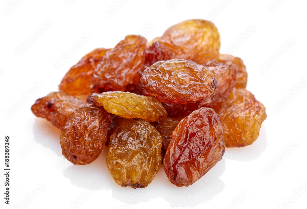 Raisins on a white background. Dried grapes. Raisins on a white background. Dried grapes.