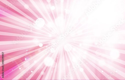 Soft Pink glitter sparkles rays lights bokeh festive elegant valentine abstract background.